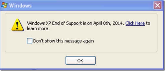 Win XP EOS pop-up Mar 12 14