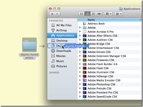 mac file to folder